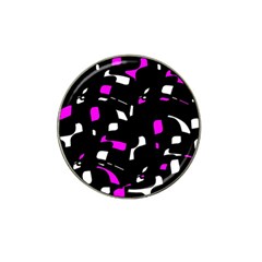 Magenta, Black And White Pattern Hat Clip Ball Marker (10 Pack) by Valentinaart