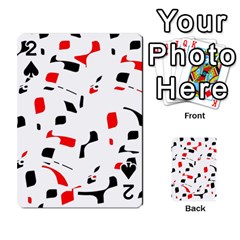 White, Red And Black Pattern Playing Cards 54 Designs 