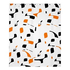 Orange, White And Black Pattern Shower Curtain 60  X 72  (medium)  by Valentinaart