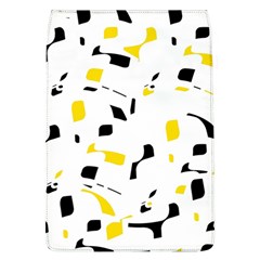 Yellow, Black And White Pattern Flap Covers (l) 