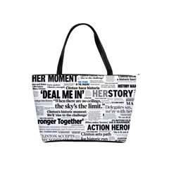 Hillary 2016 Historic Headlines Shoulder Handbags by blueamerica