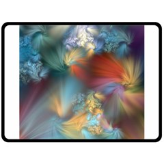 More Evidence Of Angels Fleece Blanket (large)  by WolfepawFractals