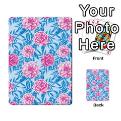 Blue & Pink Floral Multi-purpose Cards (rectangle)  by TanyaDraws