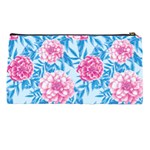 Blue & Pink Floral Pencil Cases Back