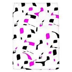 Magenta, Black And White Pattern Flap Covers (l)  by Valentinaart