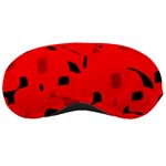 Red and black pattern Sleeping Masks Front