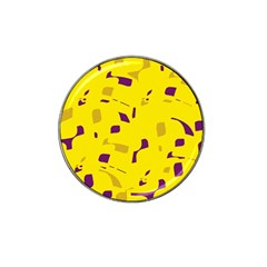 Yellow And Purple Pattern Hat Clip Ball Marker (10 Pack) by Valentinaart