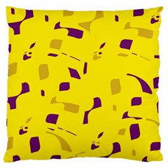 Yellow And Purple Pattern Standard Flano Cushion Case (one Side) by Valentinaart