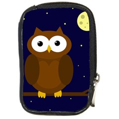 Cute Owl Compact Camera Cases by Valentinaart