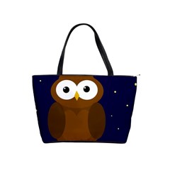 Cute Owl Shoulder Handbags by Valentinaart