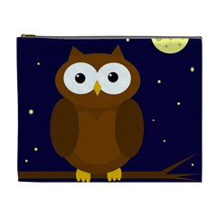 Cute Owl Cosmetic Bag (xl) by Valentinaart