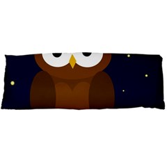 Cute Owl Body Pillow Case Dakimakura (two Sides) by Valentinaart