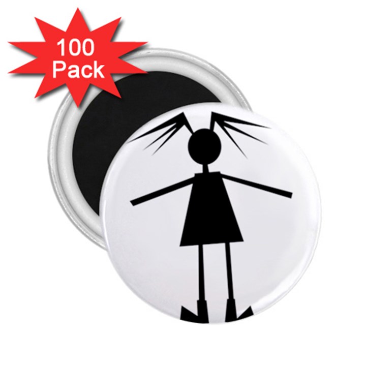 Teenage girl 2.25  Magnets (100 pack) 