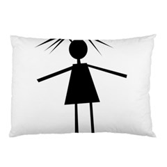 Teenage Girl Pillow Case by Valentinaart