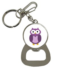 Purple transparetn owl Bottle Opener Key Chains