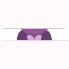 Purple transparetn owl Small Bar Mats
