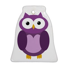 Purple transparetn owl Ornament (Bell) 