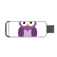 Purple transparetn owl Portable USB Flash (Two Sides)