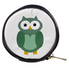 Green Cute Transparent Owl Mini Makeup Bags