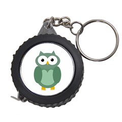 Green Cute Transparent Owl Measuring Tapes by Valentinaart