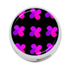 Purple Flowers 4-port Usb Hub (two Sides)  by Valentinaart