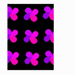 Purple Flowers Large Garden Flag (two Sides) by Valentinaart