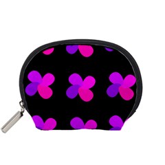 Purple Flowers Accessory Pouches (small)  by Valentinaart