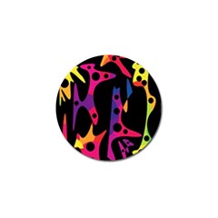 Colorful Pattern Golf Ball Marker by Valentinaart