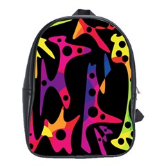 Colorful Pattern School Bags(large)  by Valentinaart