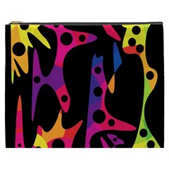 Colorful Pattern Cosmetic Bag (xxxl)  by Valentinaart