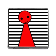 Red Pawn Memory Card Reader (square) by Valentinaart