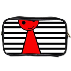 Red Pawn Toiletries Bags 2-side by Valentinaart