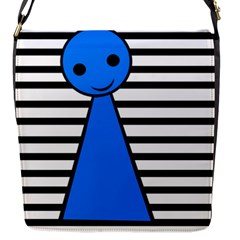 Blue Pawn Flap Messenger Bag (s)