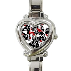 Artistic Abstraction Heart Italian Charm Watch by Valentinaart