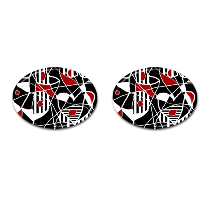 Artistic abstraction Cufflinks (Oval)