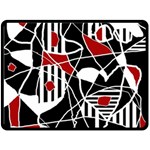 Artistic abstraction Double Sided Fleece Blanket (Large)  80 x60  Blanket Front