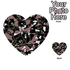 Artistic Abstract Pattern Multi-purpose Cards (heart)  by Valentinaart