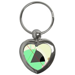 Decorative Abstract Design Key Chains (heart)  by Valentinaart
