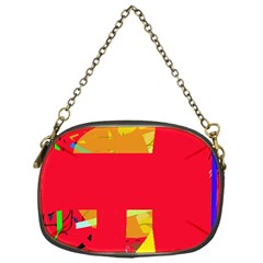 Red Abstraction Chain Purses (one Side)  by Valentinaart