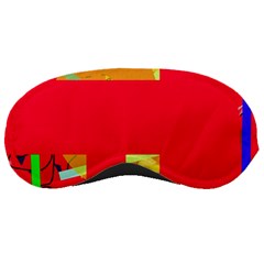 Red Abstraction Sleeping Masks