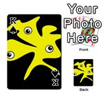 Yellow amoeba Playing Cards 54 Designs  Front - SpadeK