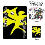 Yellow amoeba Playing Cards 54 Designs  Front - Joker1