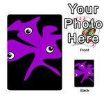 Purple amoeba Multi-purpose Cards (Rectangle)  Back 45