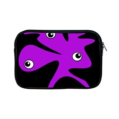 Purple Amoeba Apple Ipad Mini Zipper Cases by Valentinaart