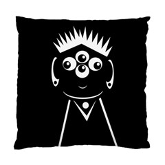 Black And White Voodoo Man Standard Cushion Case (two Sides) by Valentinaart