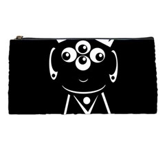 Black And White Voodoo Man Pencil Cases by Valentinaart