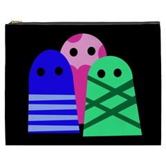 Three Monsters Cosmetic Bag (xxxl)  by Valentinaart