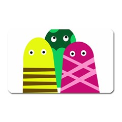 Three Mosters Magnet (rectangular) by Valentinaart