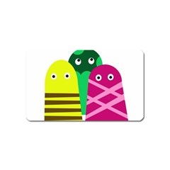 Three Mosters Magnet (name Card) by Valentinaart