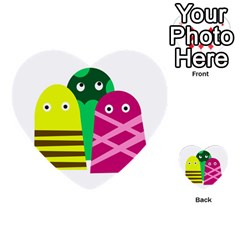 Three Mosters Multi-purpose Cards (heart)  by Valentinaart